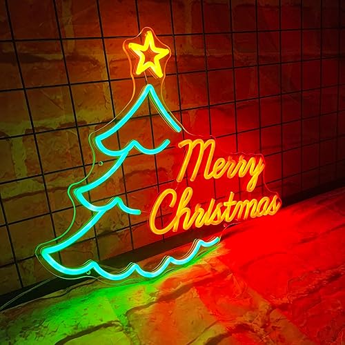Miniatura 2 de Letreros de neón LED de Navidad para decoración de pared, luces LED de neón para dormitorio, fiesta en casa, decoración de Navidad, regalos