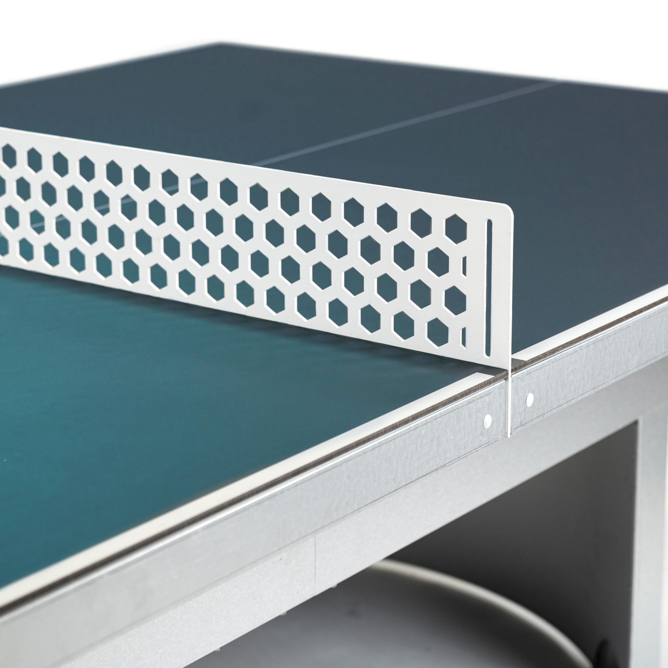 Cornilleau - Table de ping-Pong d'extérieur 510 Campus Fixe pour collectivités et Scolaires (Camping, Parcs, etc) - Rebond compétition (Bleu ou Gris 7mm) - Agrément FFTT Loisir et Scolaire (Bleu)