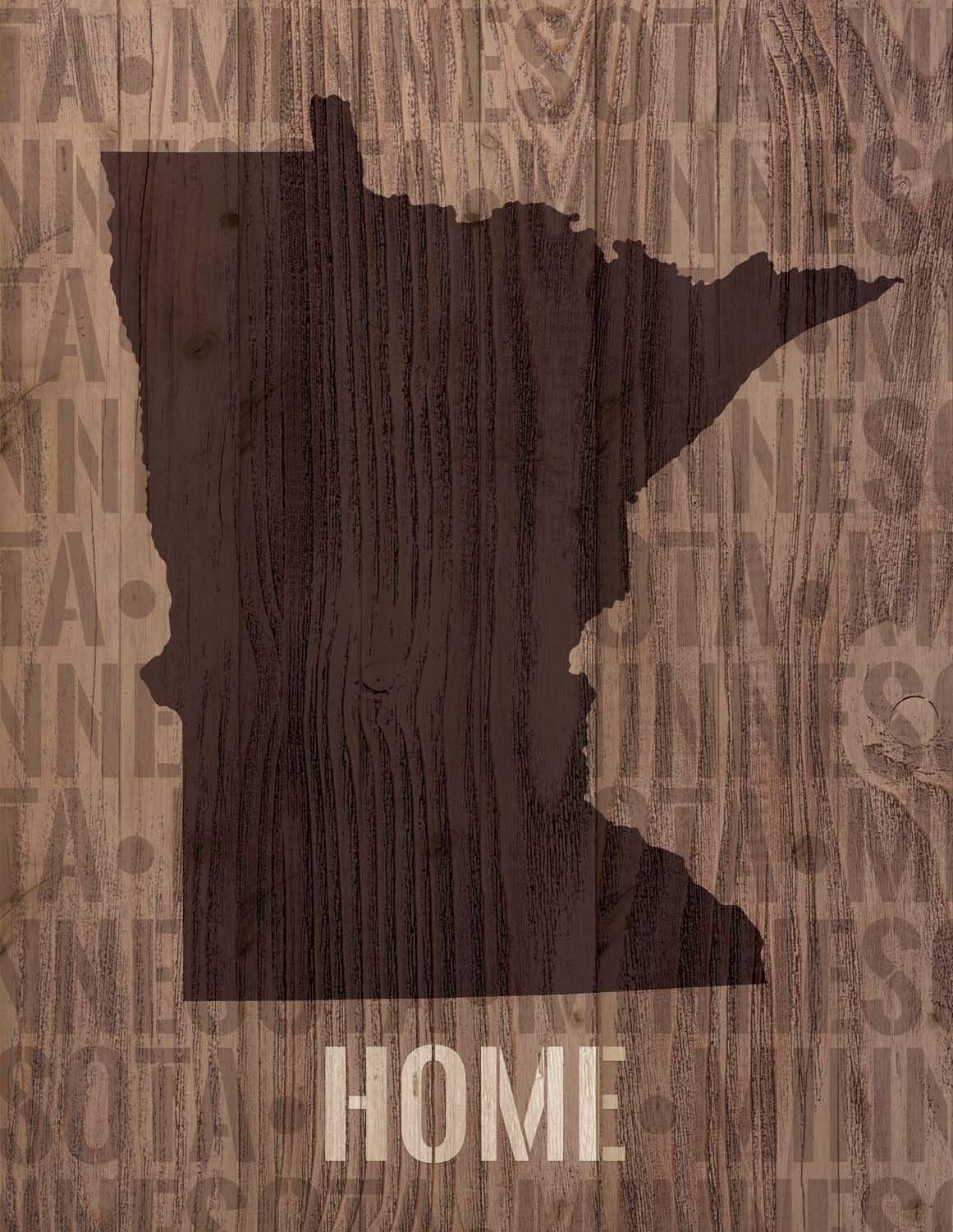 Amazon.com: P. Graham Dunn Minnesota State Home Shape Design 16 x 12 ...