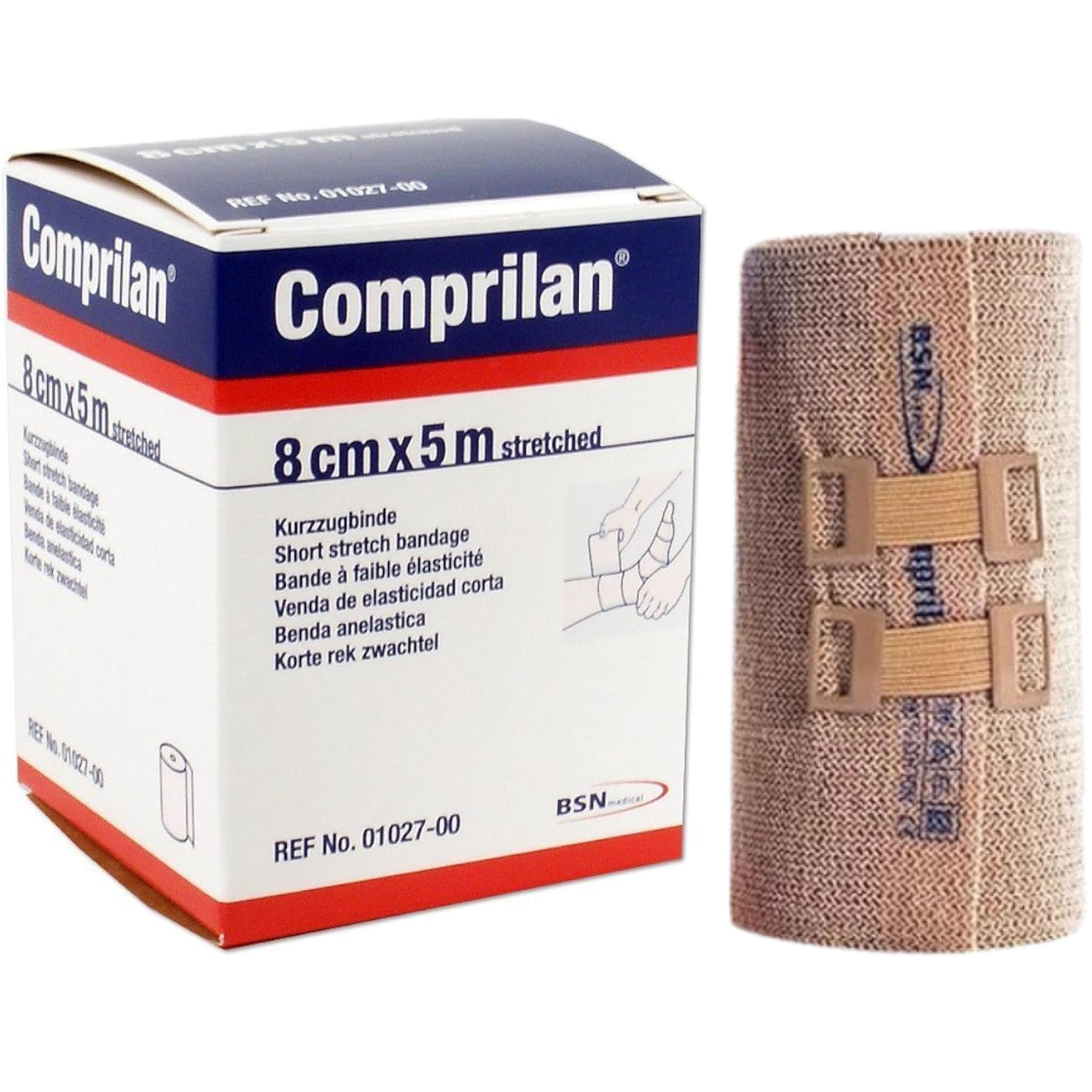 Comprilan Cotton Compression Bandage Beige NonSterile 3" x 5.5 Yd 1 Ct