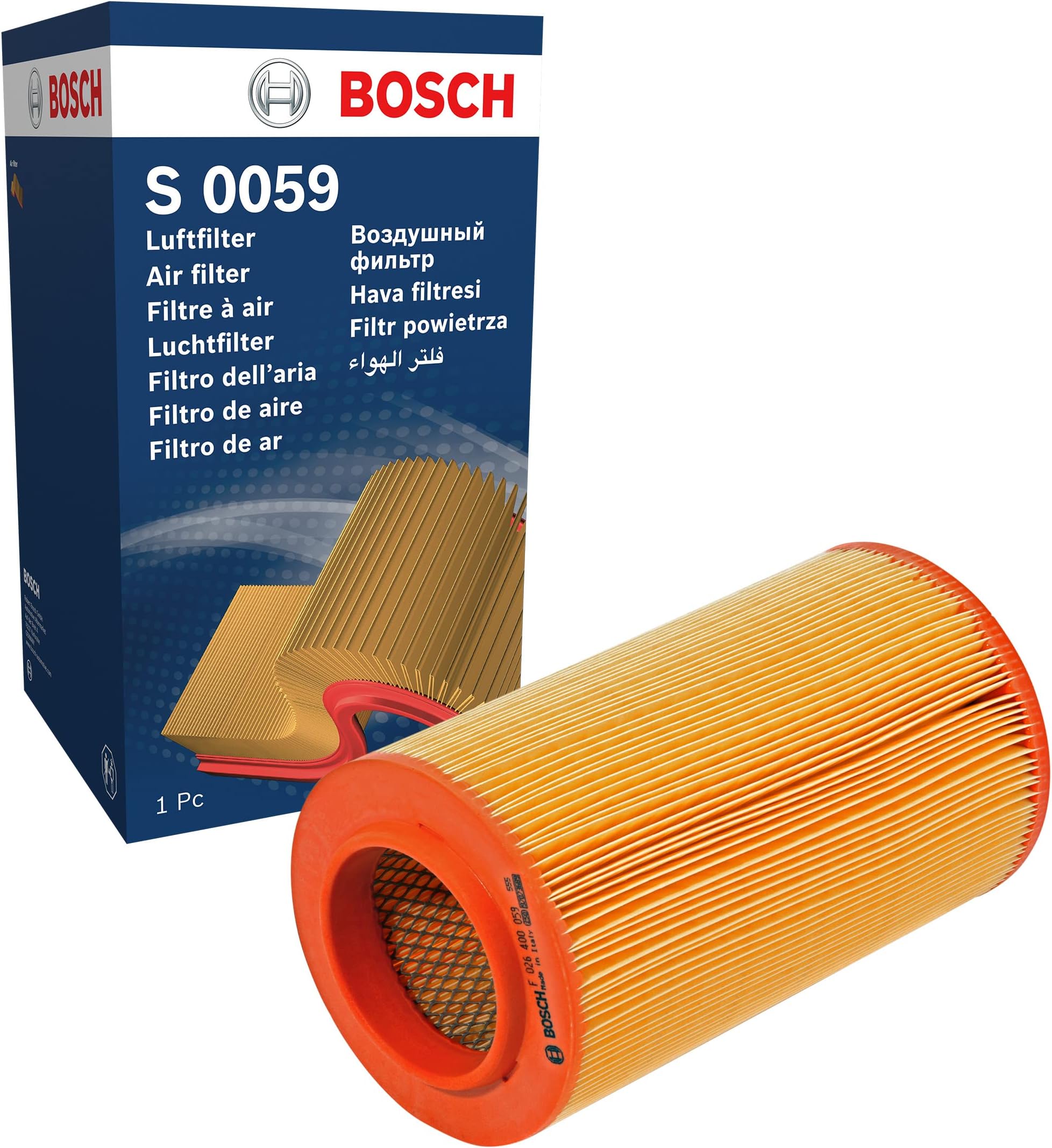 S0059 Car Air Filter - Separates Particles from the Air Intake - Moisture-resistant plus High Tensile Strength