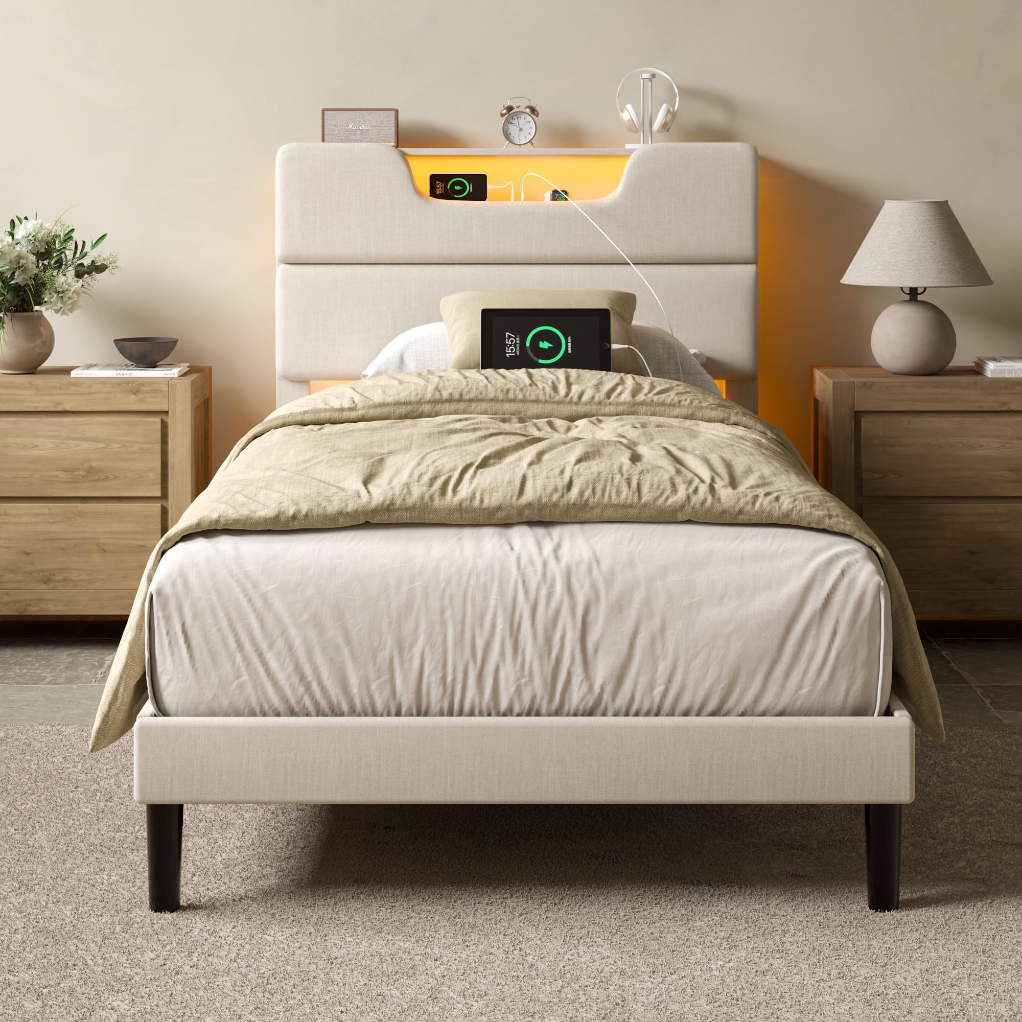 OURPIC Twin Bed Frame