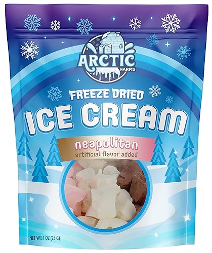 Miniatura 3 de Arctic Farms Freeze Dried Ice Cream that Does Not Melt (Neapolitan, 1 Ounce)