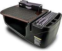 Vista 1 de Escritorio AutoExec Efficiency FileMaster para automóvil, con soporte para teléfono