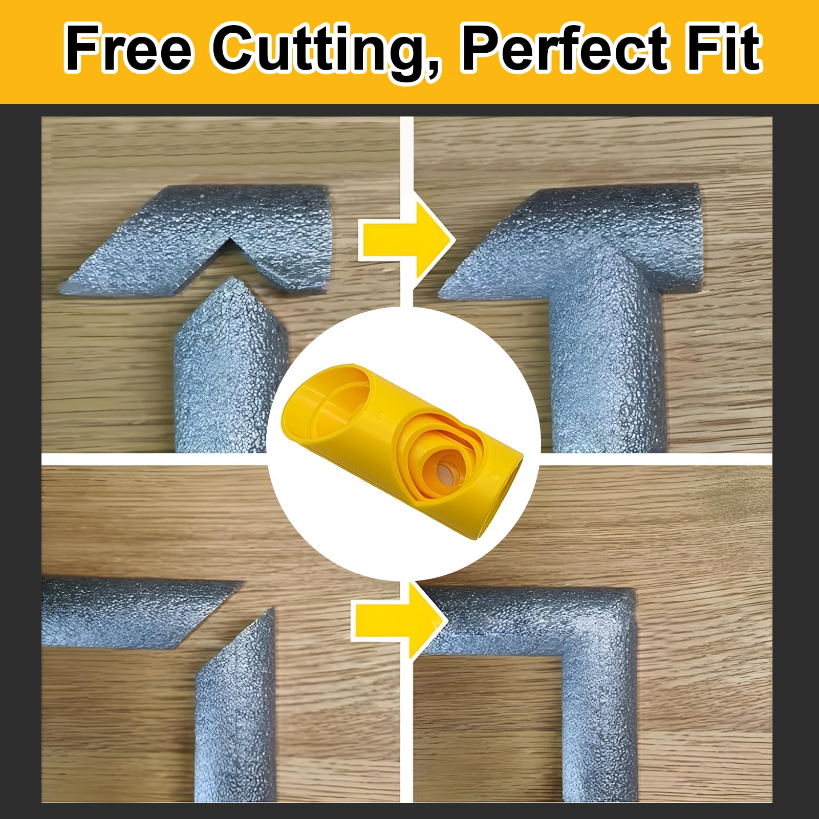 Pipe Lagging Insulation Foam Cutter Tool Set for 15mm, 22mm, 28mm, Precision Foam Pipe Lagging Tool - Image 3