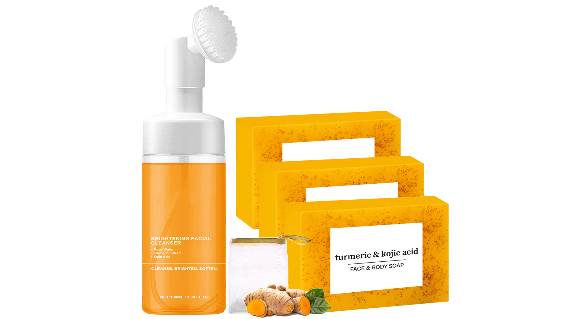 Amazon.com: HABOHUSE Turmeric Wash and Care Two Piece Set