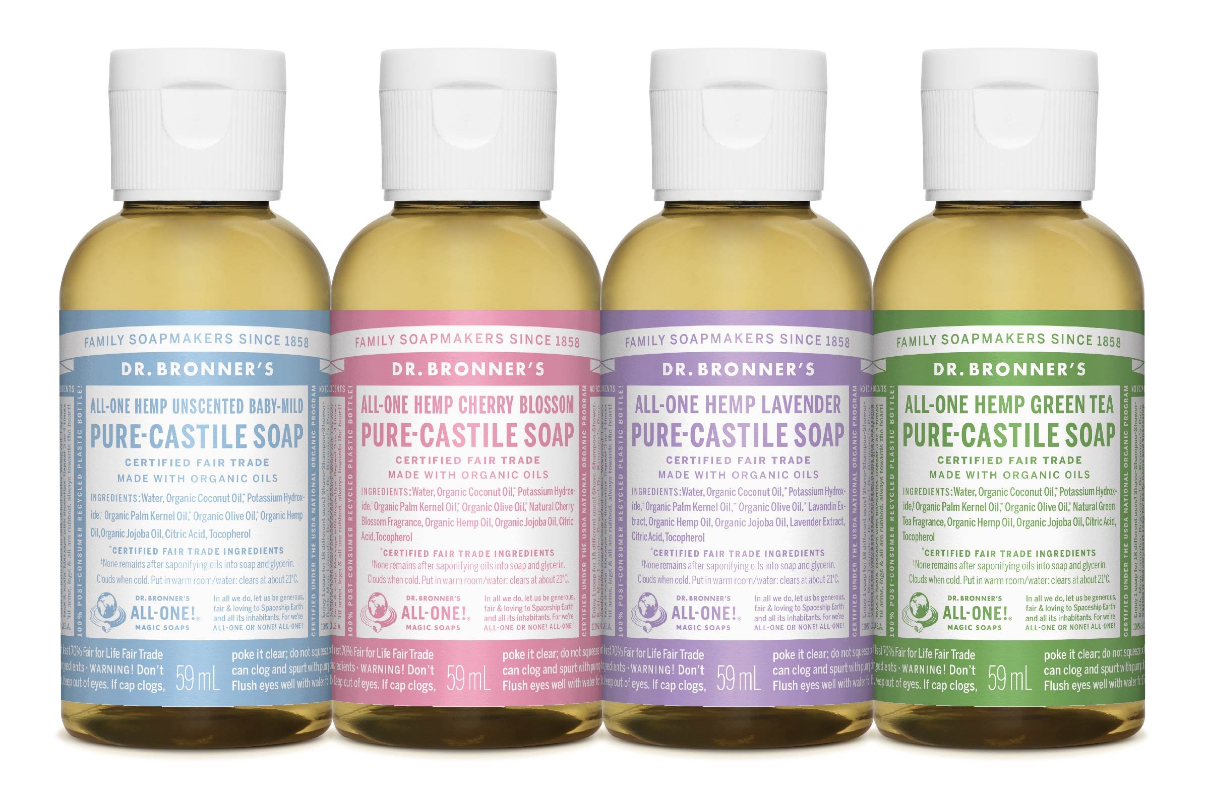 Dr. Bronners Castile Soap Almond 18 Inch 1 Organic, 3.4 Fl Oz