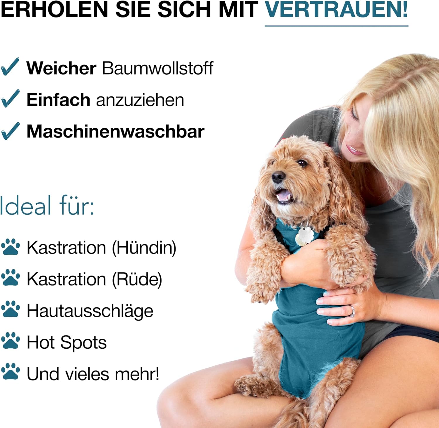 BellyGuard Dog Surgery Recovery Suit, Dog Onesie for Post-Op Care, Recovery Apparel for Female and Male, Surgical Body Cover for Canine Healing Support
