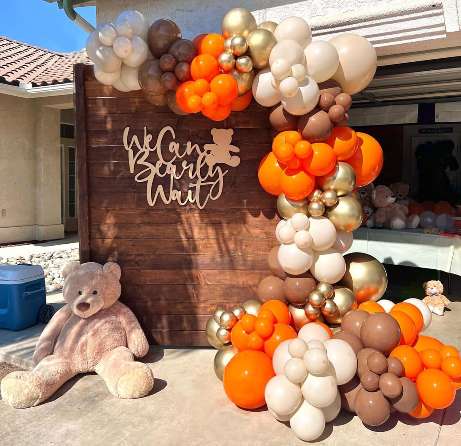 Adeyoo Fall Thanksgiving Balloon Arch Garland Kit - Burnt Orange Balloon Arch With - View #2