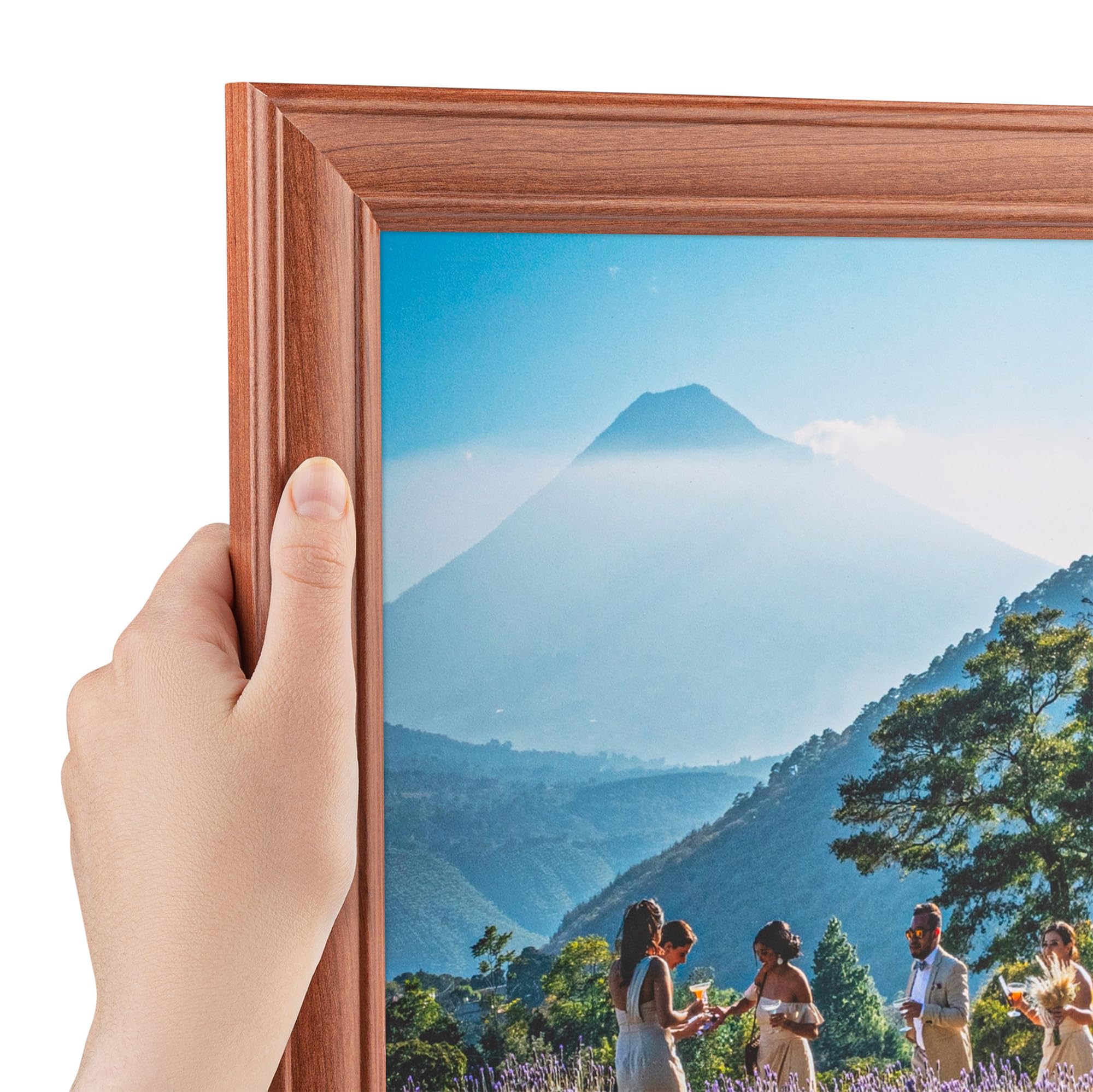 ArtToFrames 30x30 Walnut Picture Frame