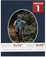 Vista 35 de Tapete de 11 x 14 pulgadas, corte biselado para fotos de 8 x 10 pulgadas, diseño de ante beige precortado, apertura de tablero ovalado, sin ácidos