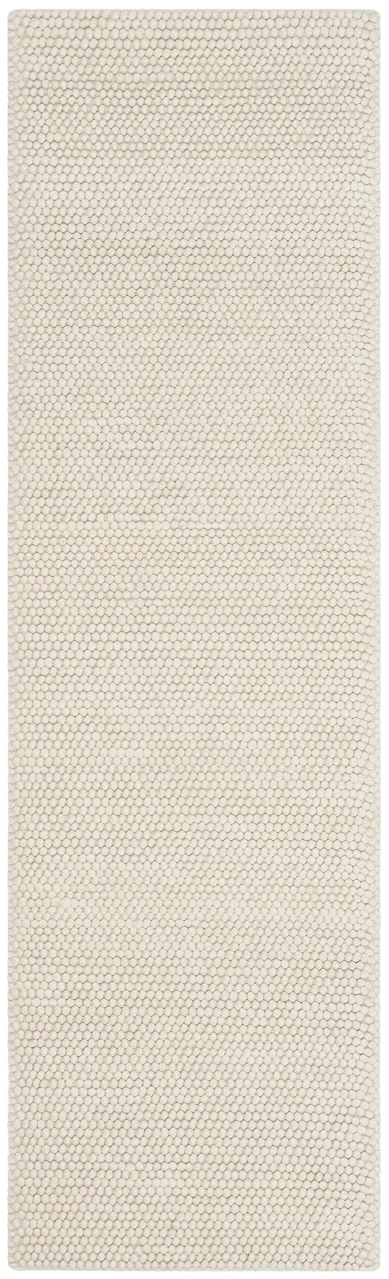 SAFAVIEH Naturfaser Teppich für Wohnzimmer, Esszimmer, Schlafzimmer - Natural Fiber Collection, Kurzer Flor, Elfenbein, 80 x 180 cm
