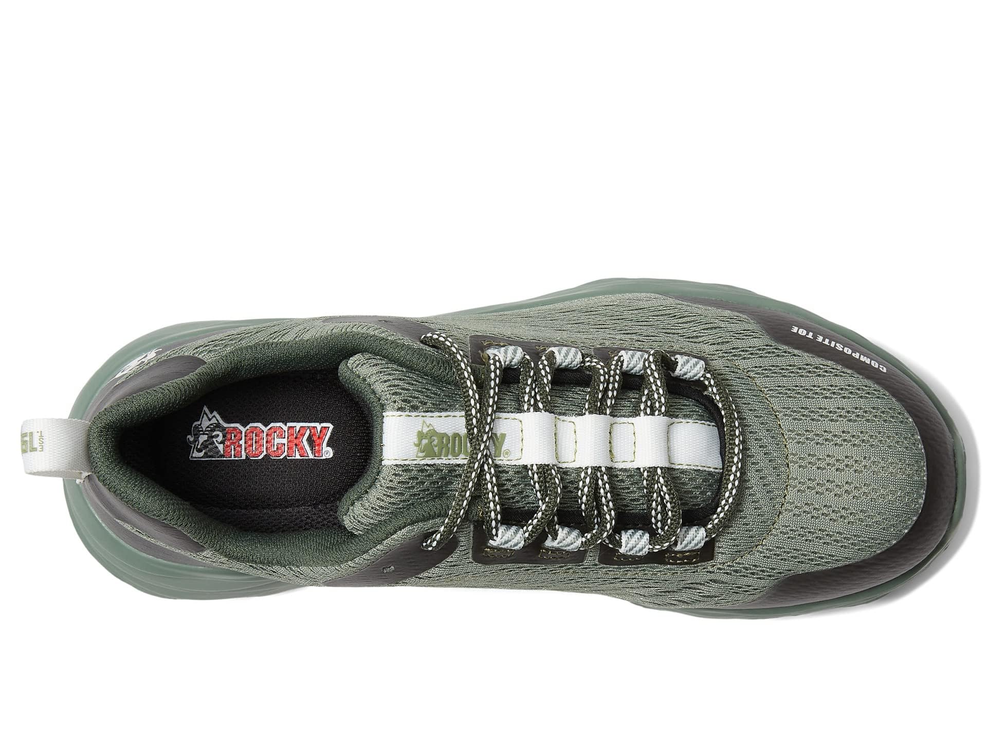 Rocky V-Lite Lace-Up Nano Comp Green 6.5 M