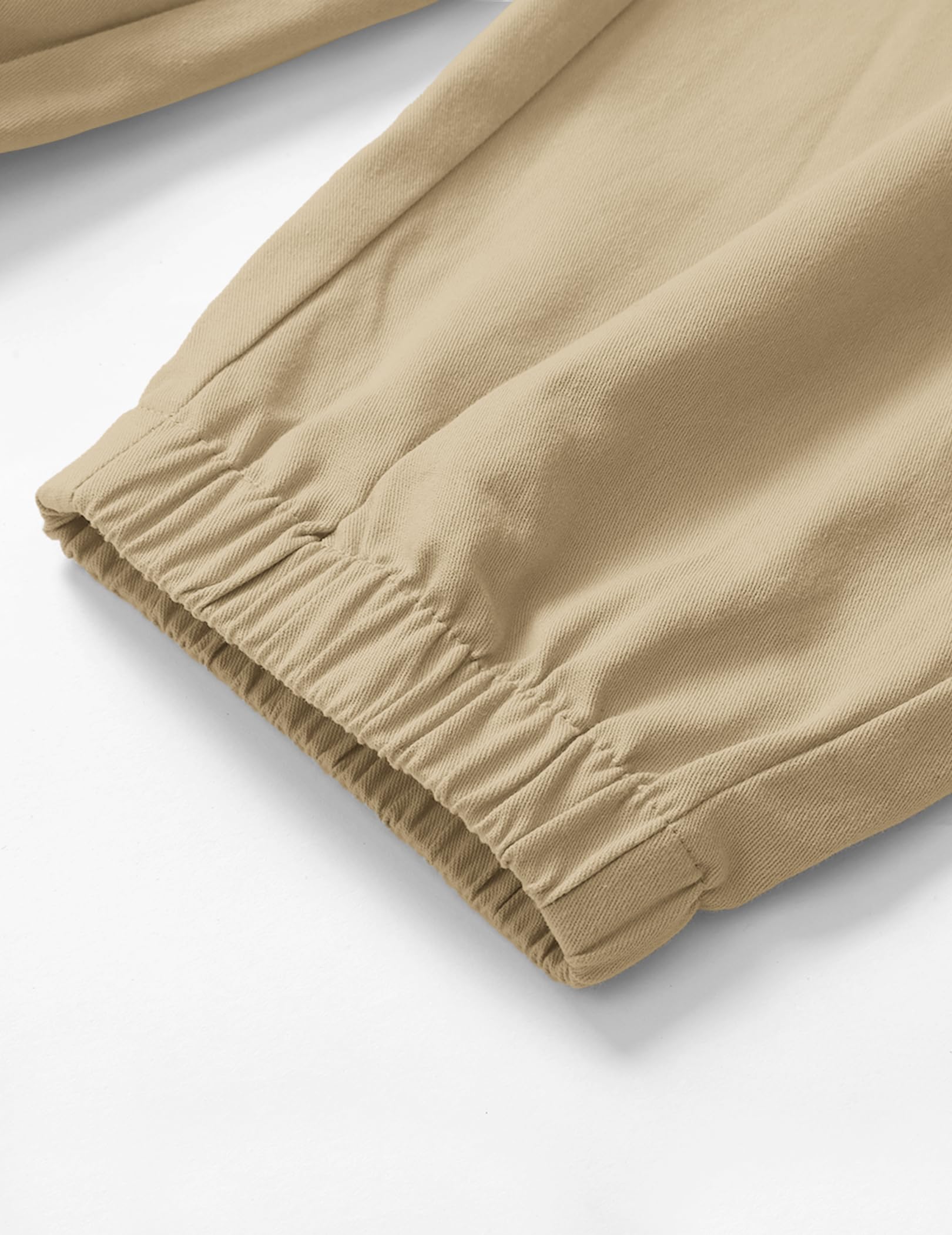 TARAINYA Pantaloni Uomo Cotone Jogging Chino Cargo con Tasche Laterali Coulisse Vita Elastica Casual