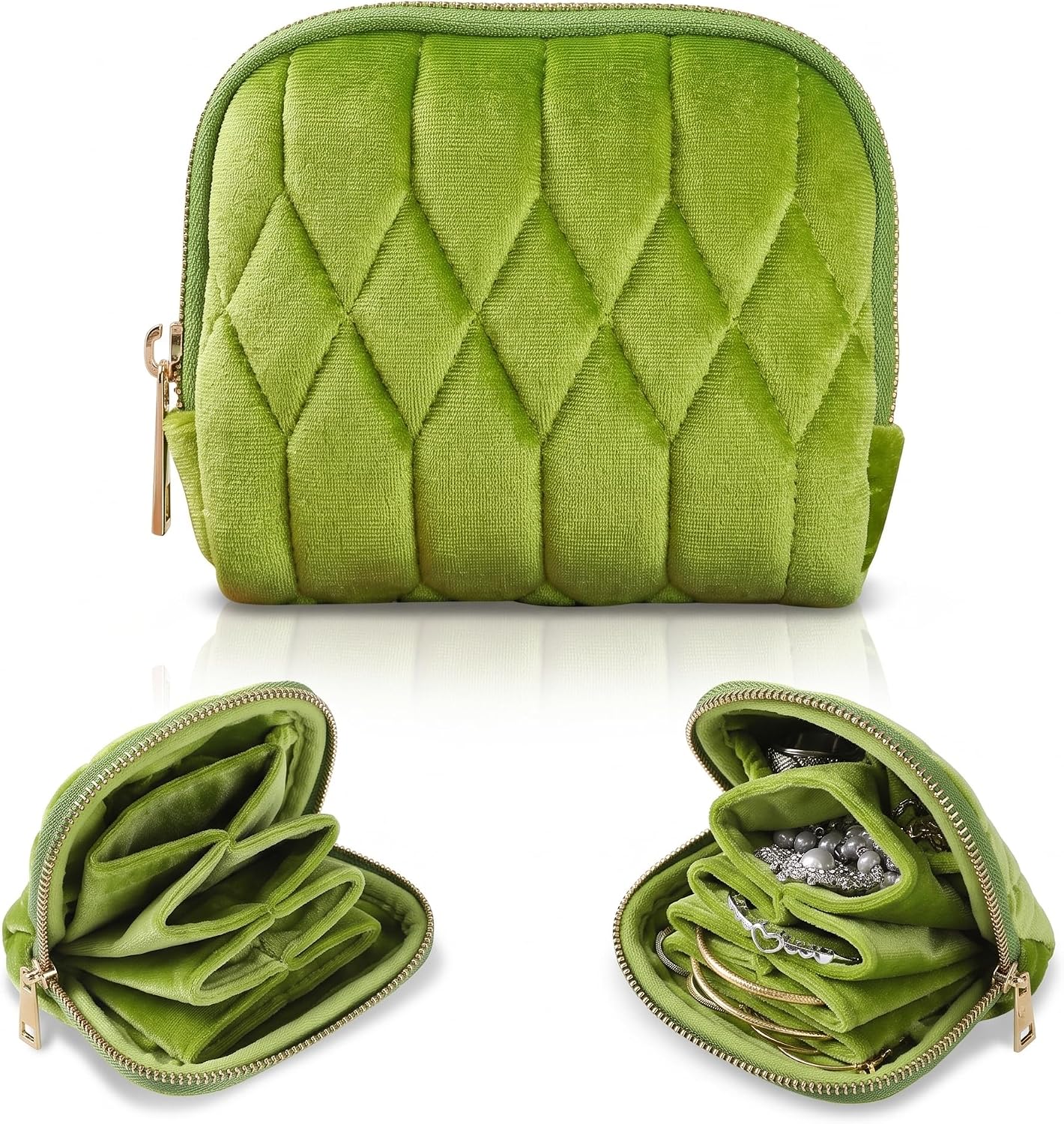 Travel Jewelry Case Small Velvet Travel Jewelry Pouch Organizer