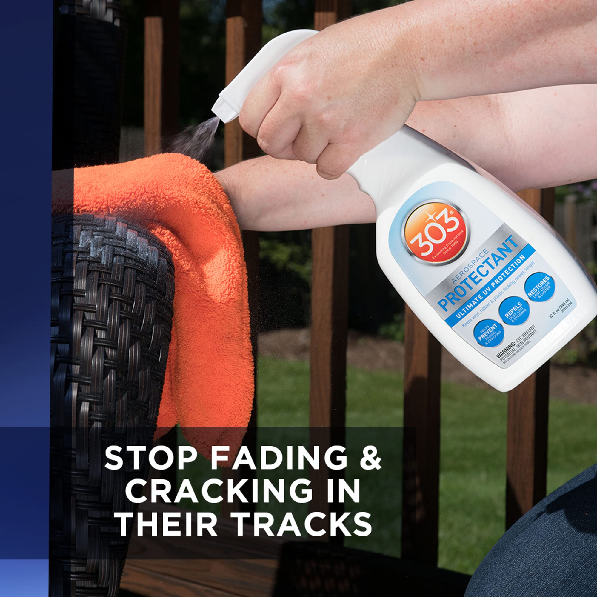 303 UV Protectant Spray Ultimate UV Protection Helps Prevent Fading