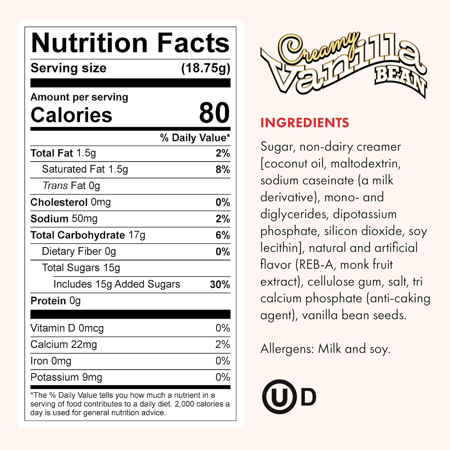 Gosh That’s Good! Creamy Vanilla Bean Flavor – 3 lb – No Syrups, No Preservatives