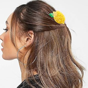 Amazon.co.jp: Hapdoo レモンヘアクリップ、レモンアクセサリー