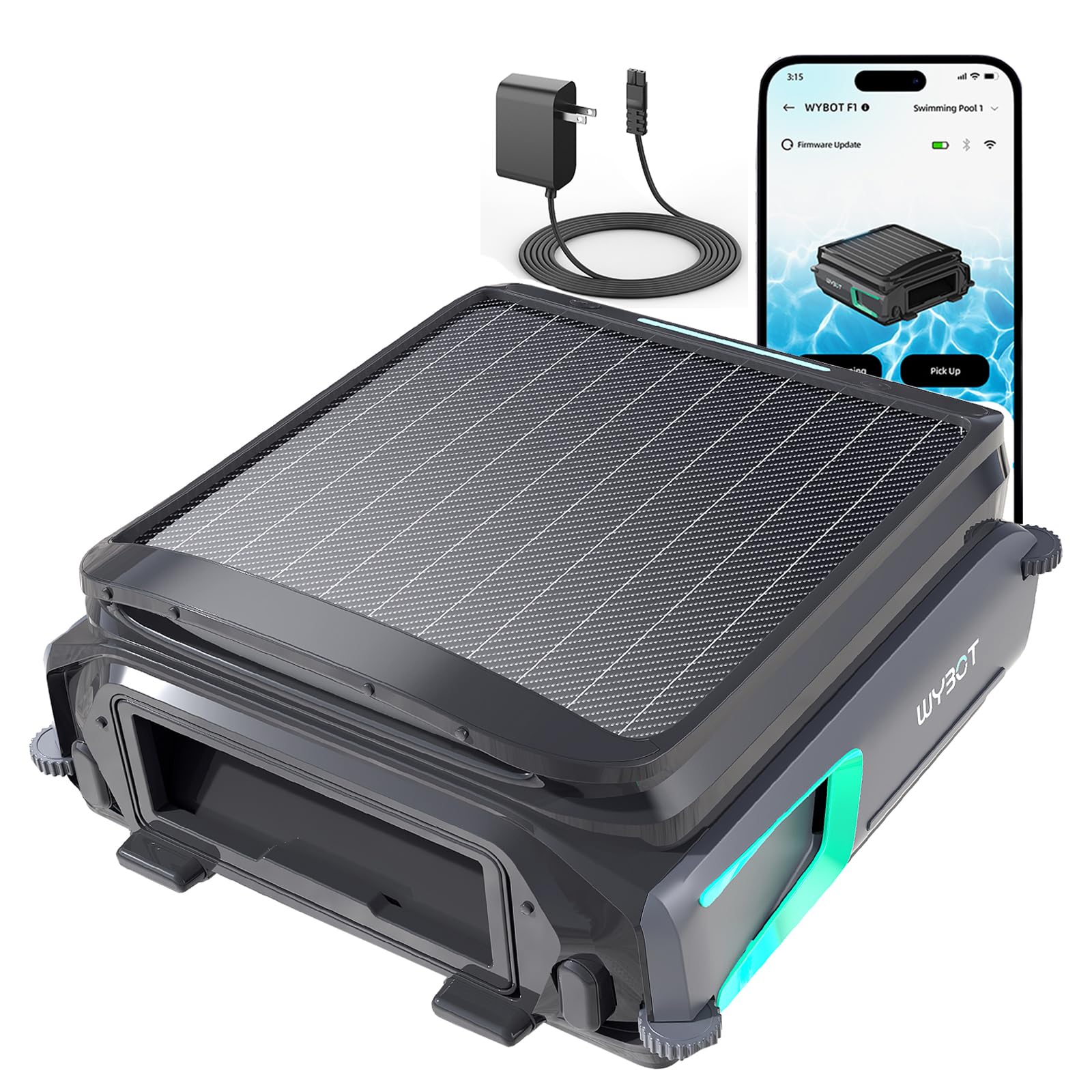 WYBOT F1 Pool Skimmer Robot Blackgreen