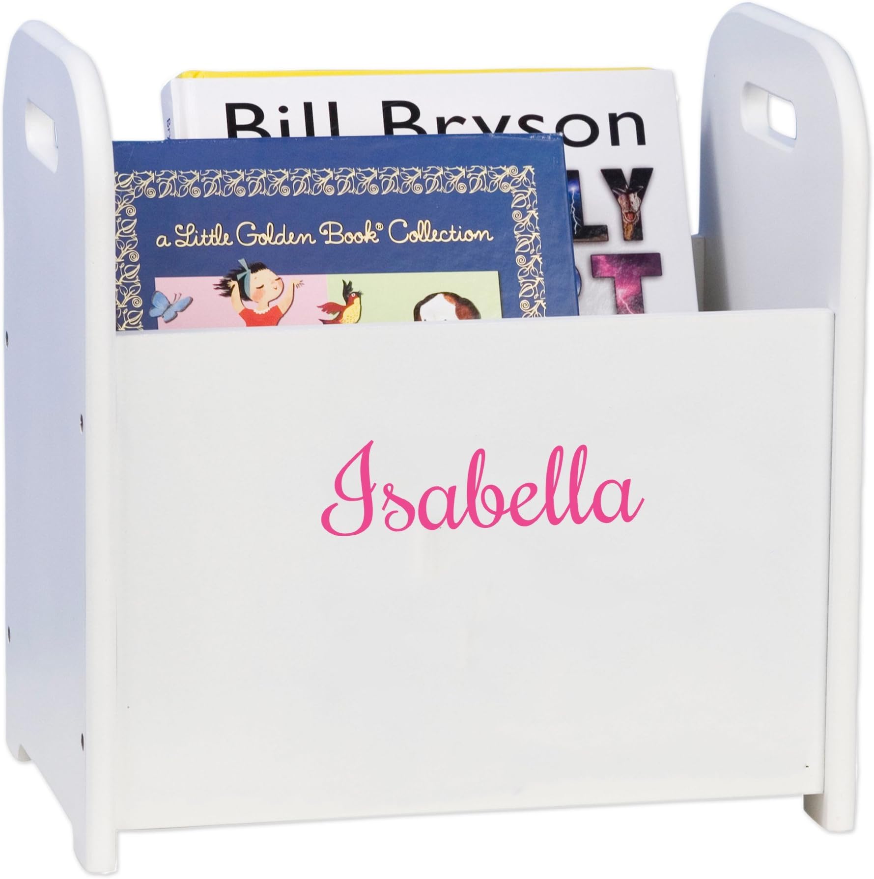 Personalized Name only Kids Book Rack Storage Bookshelf