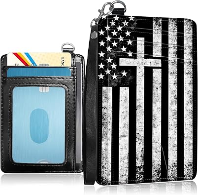 Leather Slim Wallet for Men Women-RFID Blocking Front Pocket Wristlet,Small Credit Card Holder Wallets ID Window