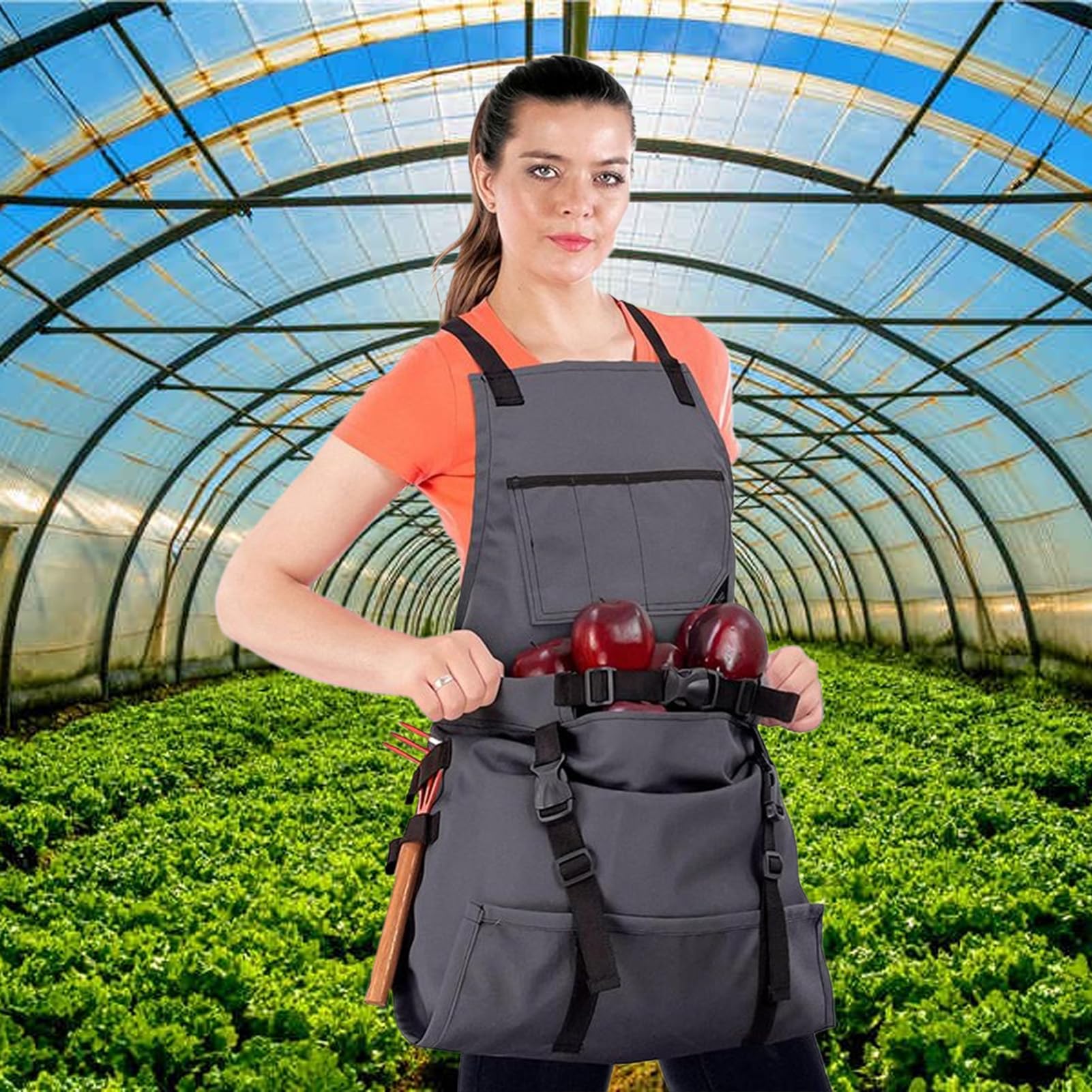 Tablier de jardin avec poches Blouse Imperméable Ajustable Avec Poches
