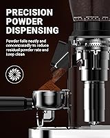 Vista 3 de AMZCHEF Coffee Grinder, Burr Coffee Bean Grinder for Home Use with 48 Precise Grind Settings, Detachable Funnel Stand for Espresso, LED Control