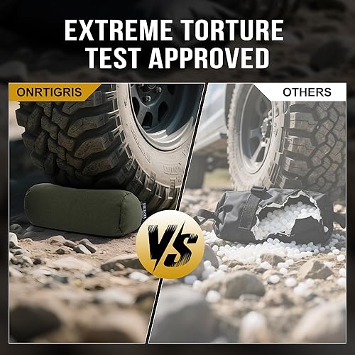 Miniatura 6 de OneTigris Bolsa de descanso de tiro, bolsas de descanso de banco de tiro prellenadas, bolsas de soporte para pistola delantera y trasera, bolsas de