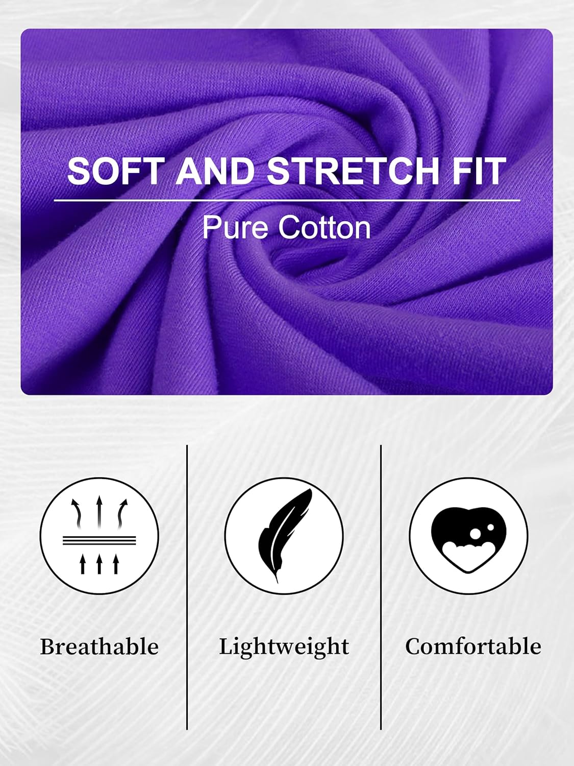 Cotton Pajamas for Women Set Short Sleeve Womens Pajama Sets Round Neck Top and Pj Shorts with Pocket - Image 5