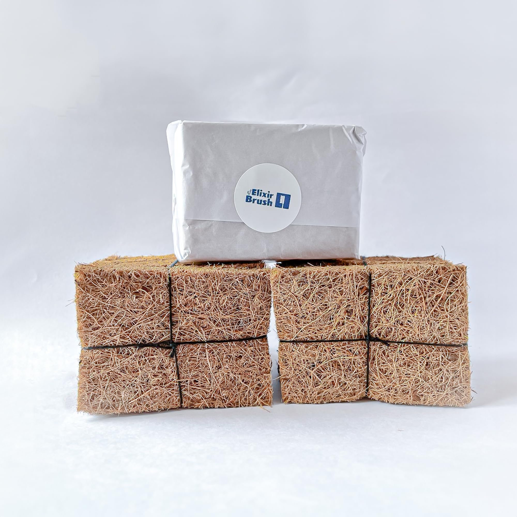 ElixirBrush Coconut Fiber Scrub Pad, 3x4 Inches - Pack of 10 - Biodegradable & Sustainable, Unstitched Customizable for Your Needs, Non-Scratch Design, Surface-Safe, Eco-Conscious Kitchen Cleaner (B0CY8N3ZCT) Amazon Price History, Amazon Price Tracker
