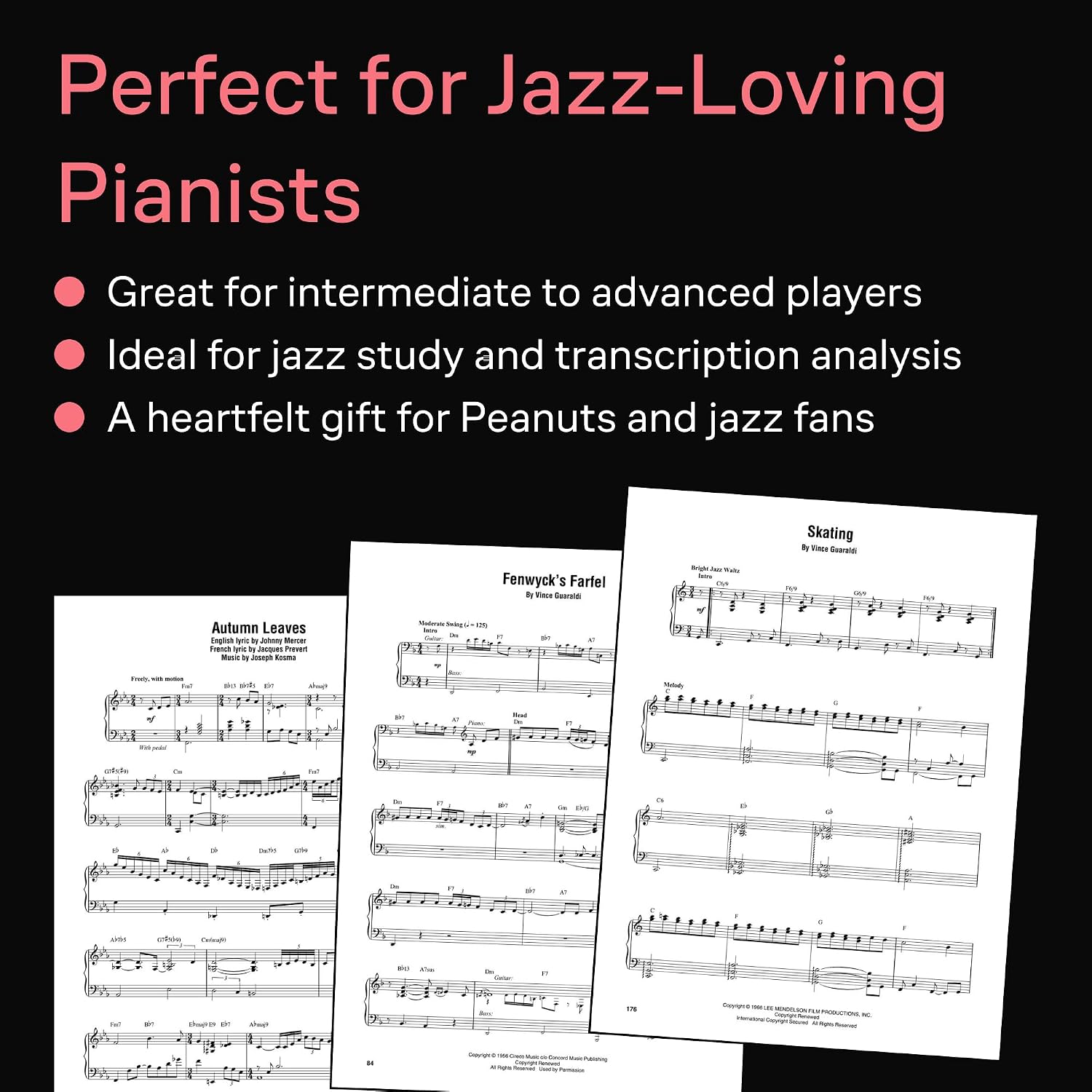 The Definitive Vince Guaraldi | Jazz Piano Sheet Music and Songbook | 31 Note-for-Note Artist Transcriptions for Intermediate and Advanced Pianists | Authentic Jazz Arrangements for Study/Performance