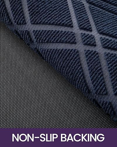 Miniatura 6 de DEXI - Tapete de puerta, tapete de bienvenida para la entrada de la casa, con base de goma de alta resistencia y perfil bajo para la entrada