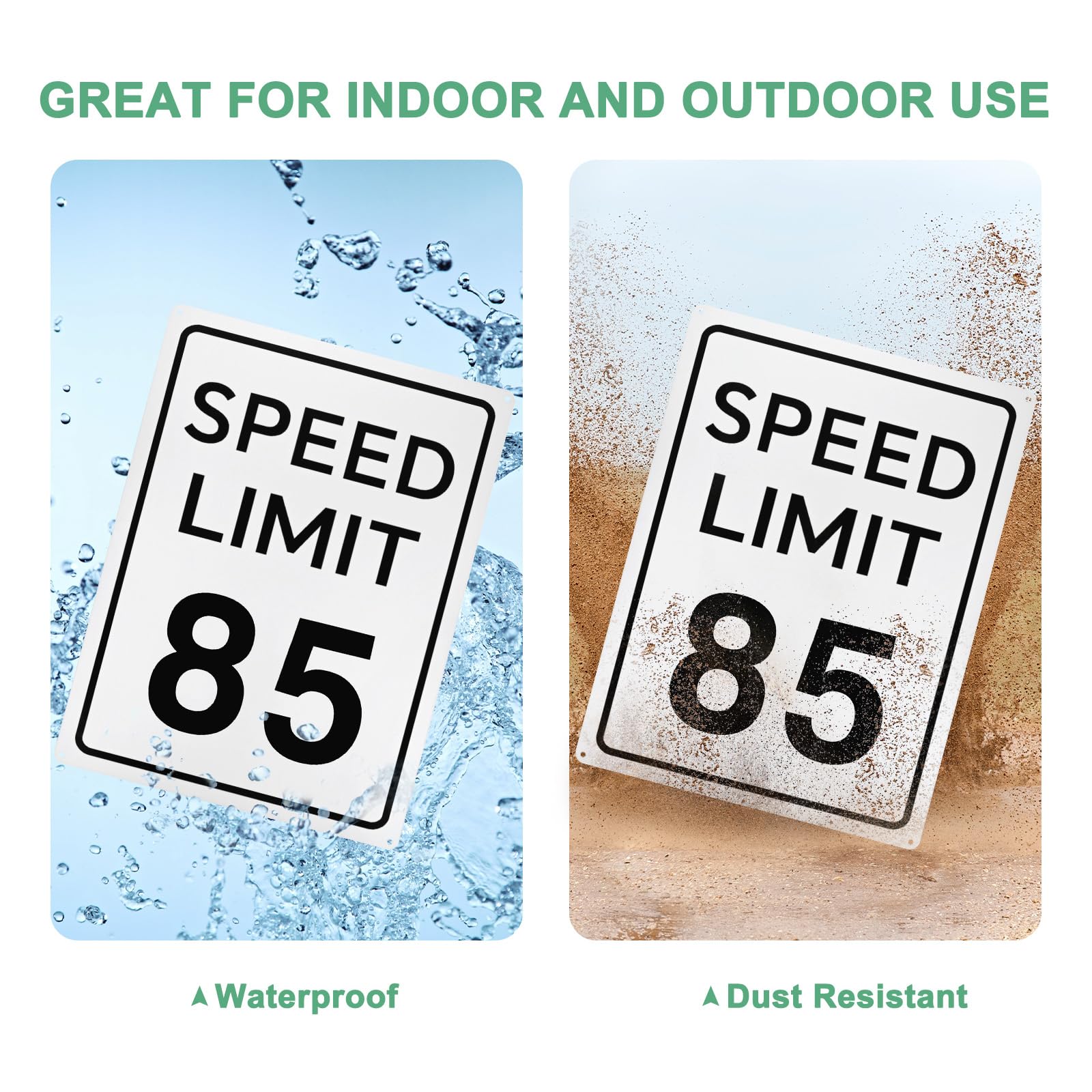 M METERXITY 2-Pack Speed Limit 85 MPH Sign - Image 4