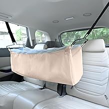 Cherilo Baby Car Cradle Hammock with Net & Zipper | Travel Jhula for 0 to 3 Year Baby | Adjustable Strap | Cotton Fabric Cradle with Hangers | Nap Bed for Car Travel