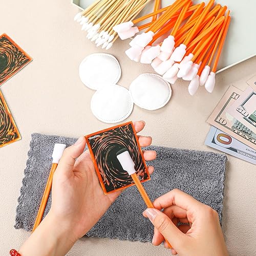 Miniatura 2 de 5.11" Foam Cleaning Swabs for Electronics, Cameras, Optics or Inkjet Printers, Foam Swabs, Printhead Cleaning (100 Orange)