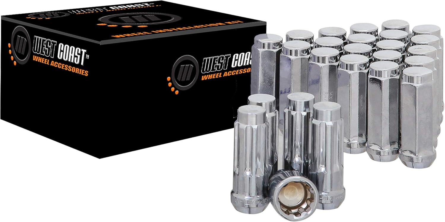 West Coast Wheel Accessories 14X2.0 Bulge Acorn Lug Nuts 3/