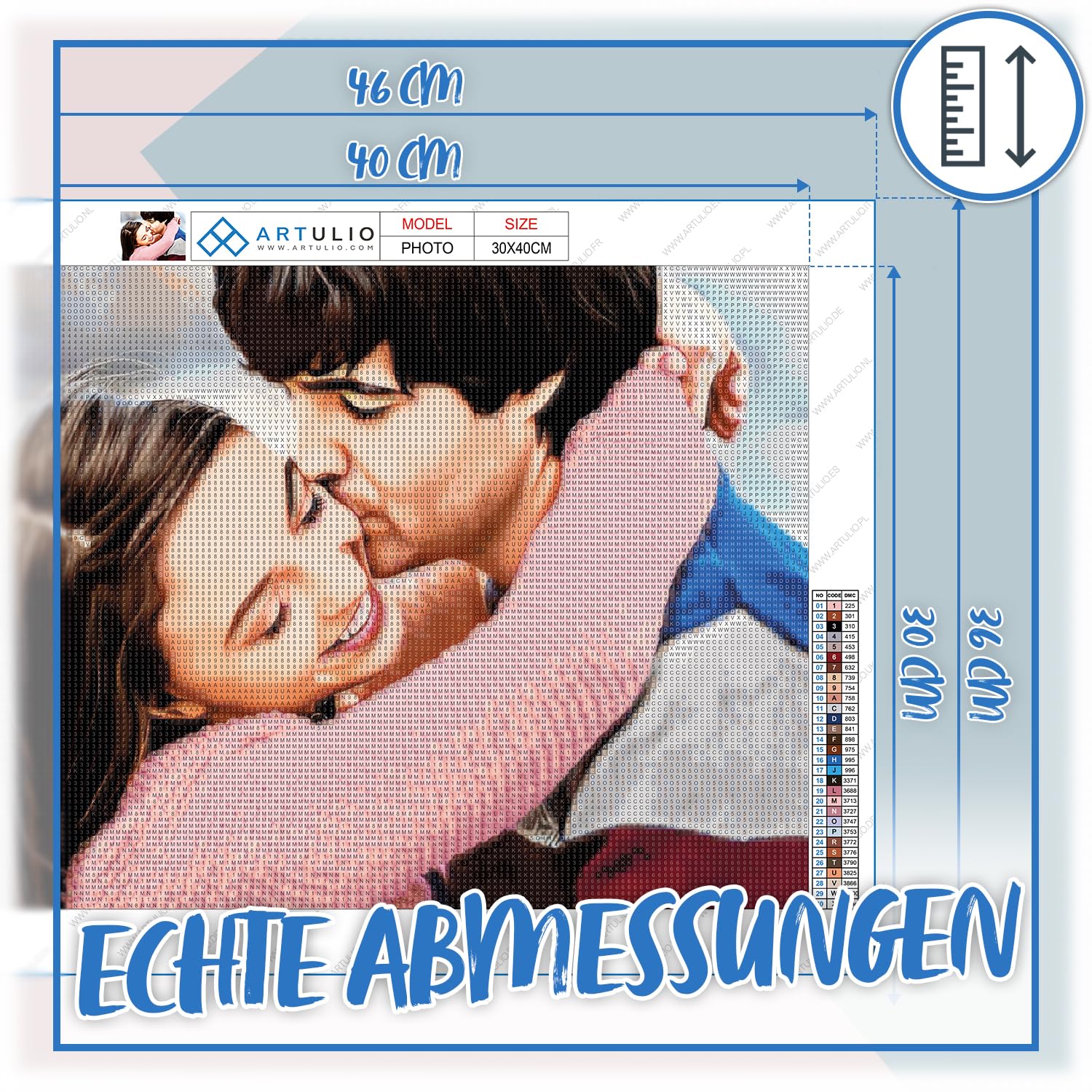 ARTULIO 5D Diamond Painting Eigenes Foto – 80x60 cm – 5D Diamant Painting Bilder