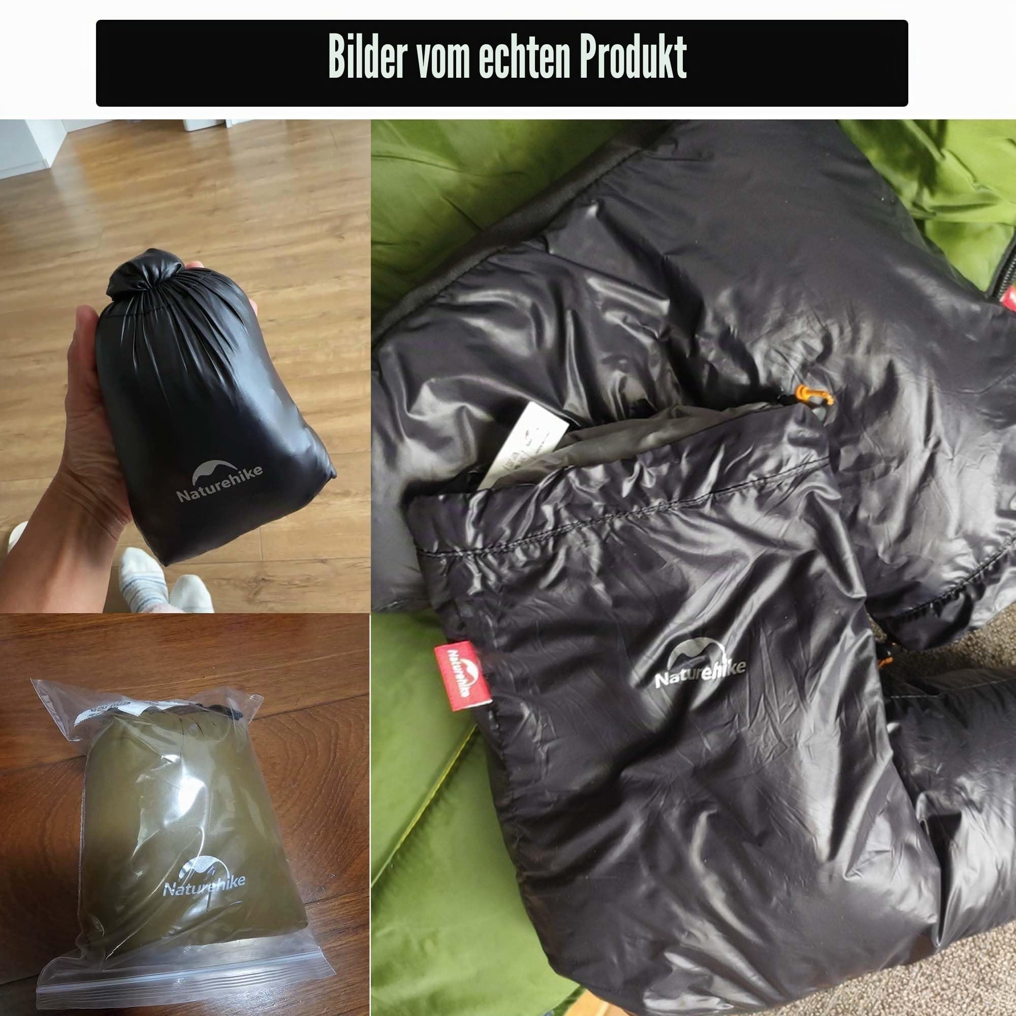 windhike Naturehike Fußhülle Ultraleichte Entendaunen Anti-Rutsch wasserdichte Schlafstiefel Socken Winter Hausschuhe Wärmer für Camping,Rucksackreisen,für Frauen Männer(Schwarz-L)