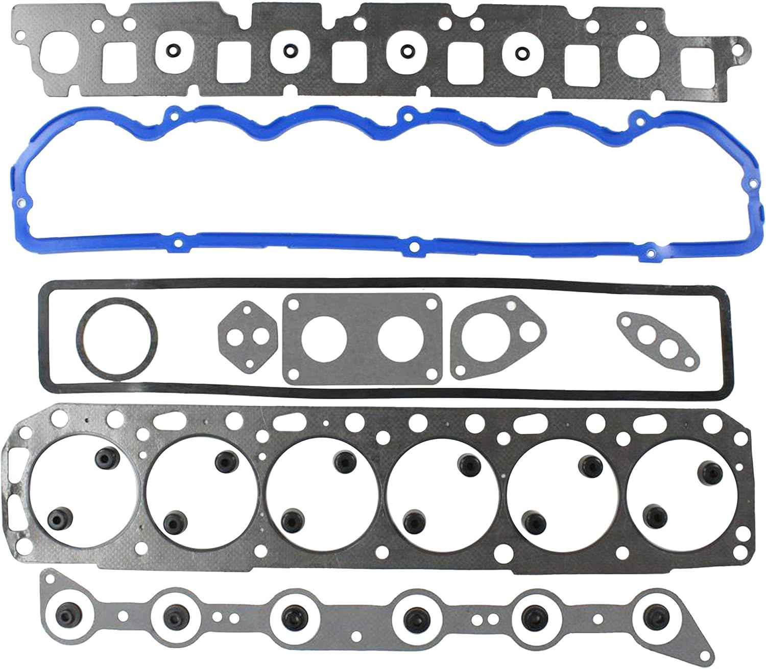 DNJ EK4106AM Master Engine Rebuild Kit for 1988-1991 Ford Bronco, E-150 Econoline, E-150 Econoline Club Wagon 4.9L L6 12V OHV 4917cc