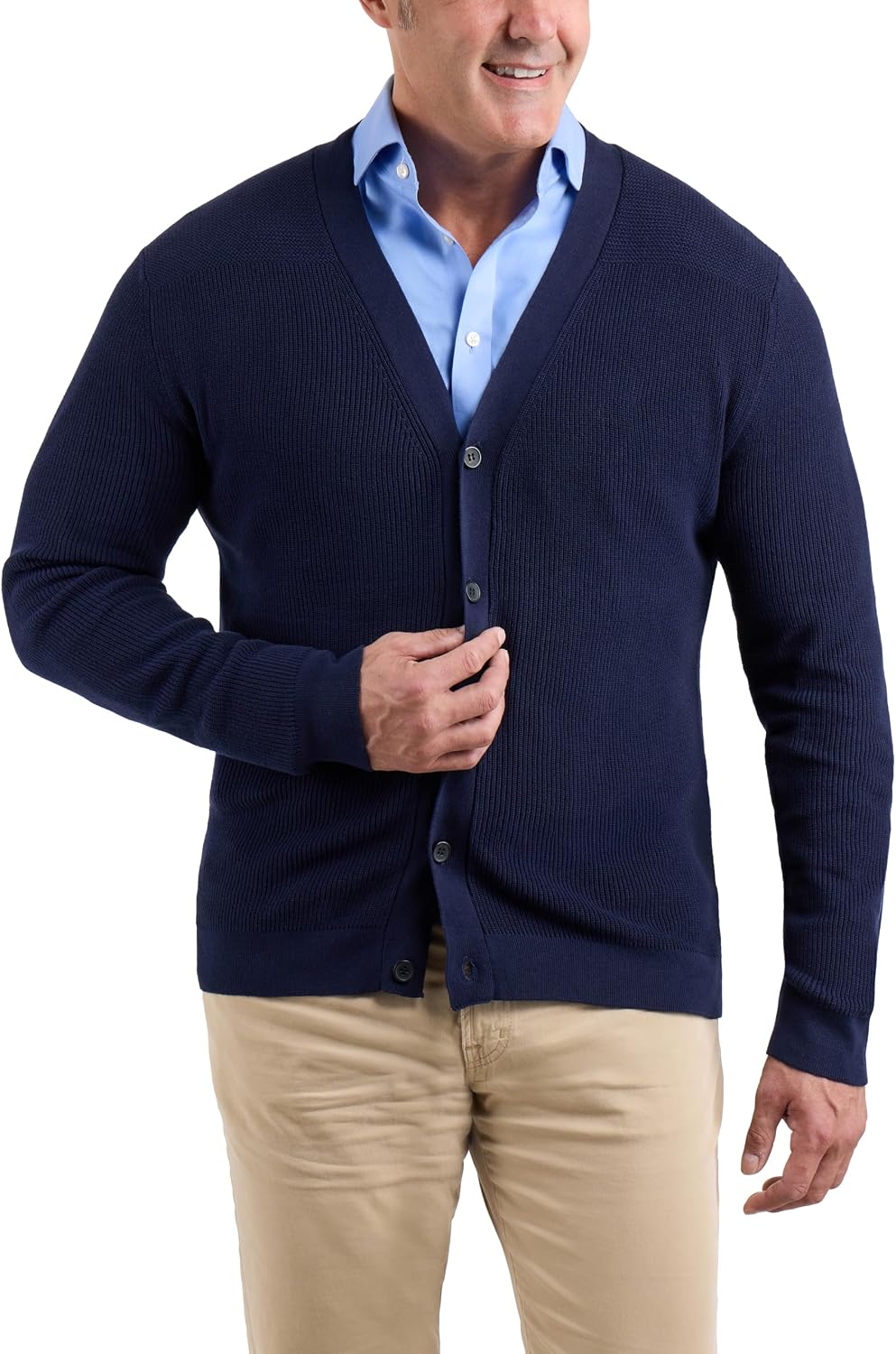X RAY Mens Cardigan Sweater, Shawl Collar Cable Knit Button Down Cardigan Sweaters for Men Sweaters for Men Big and Tall