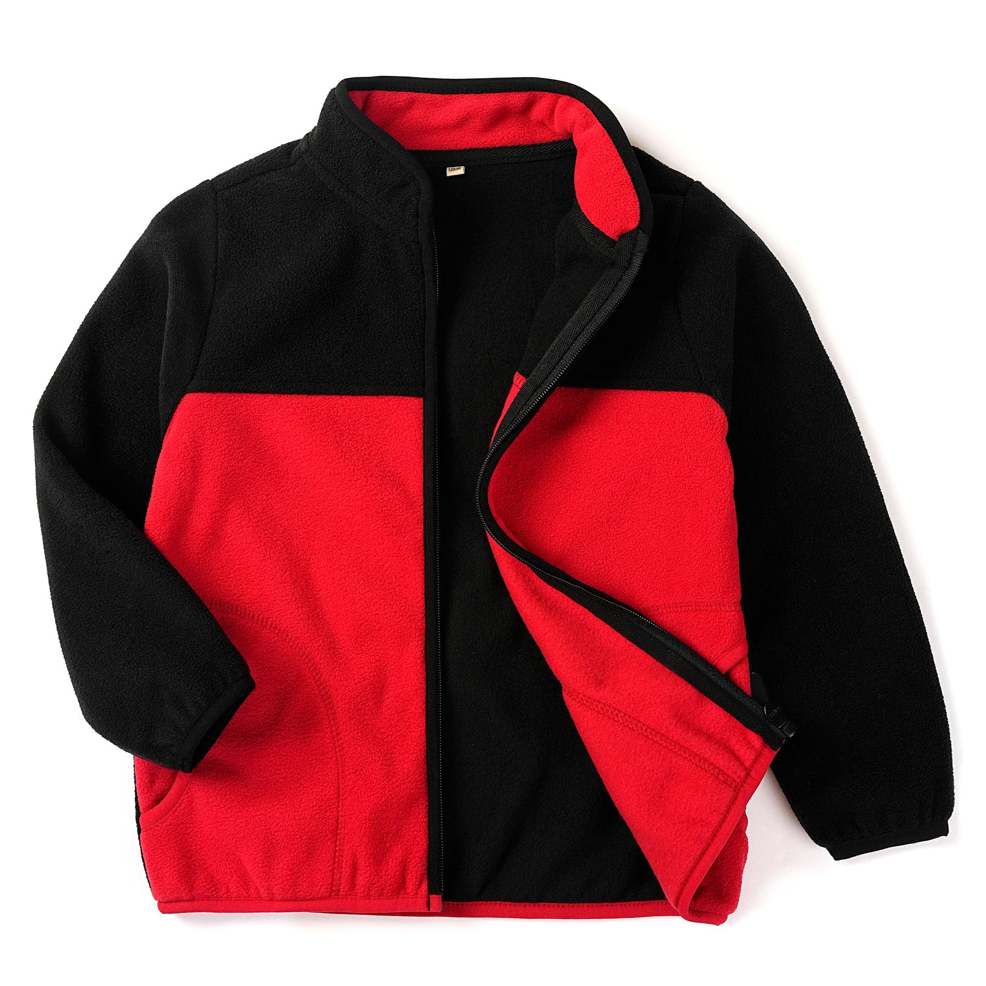 Toddler Boys Girls Fleece Jacket Lightweight Fall Spring 2-12 Years | Soft Anti-Pilling Fleece, Lightweight Fit, Easy Zip-Up, Hand-Warm Pockets, Windproof Stand-Up Collar, Wear Alone or as Layer