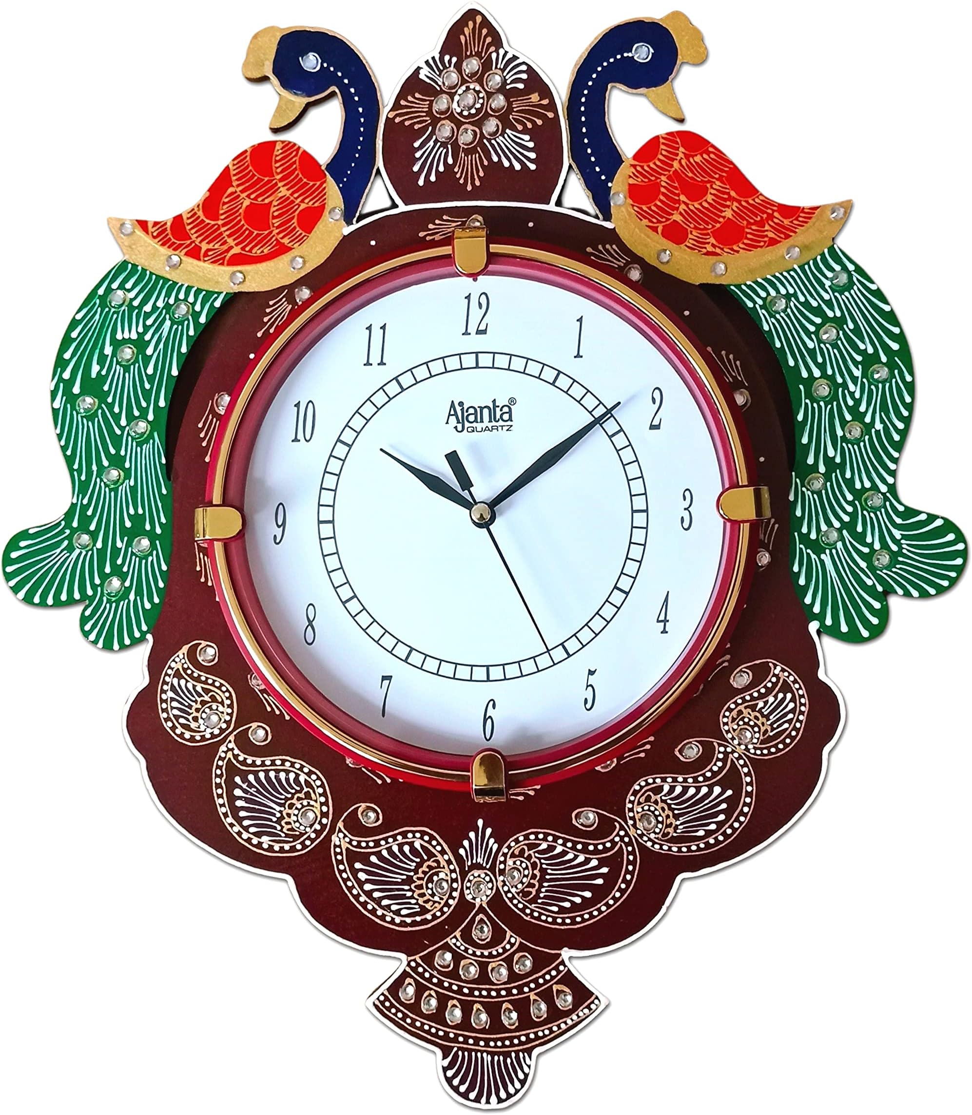 Buy CIRCADIAN Ajanta Peacock Design Analog Wall Clock For Home Décor