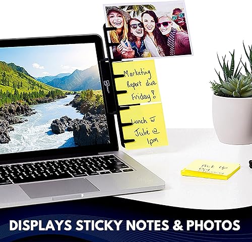 Miniatura 7 de Soporte para monitor soporte para notas y copias Negro