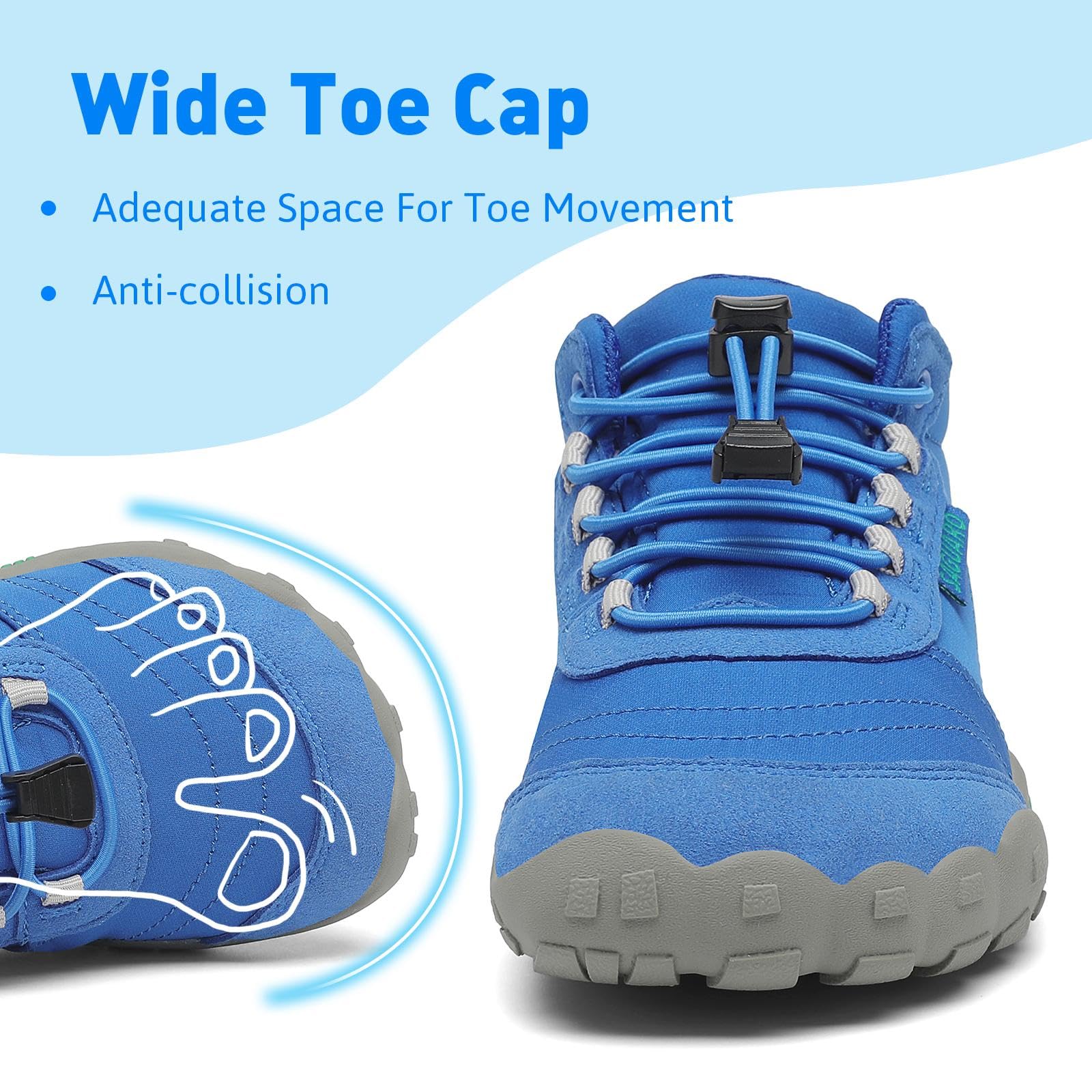 SAGUARO Bambini Scarpe a Piedi Nudi Scarpe da Trail Running Barefoot Minimaliste Sneakers Leggere Respirabile Gr.26-36