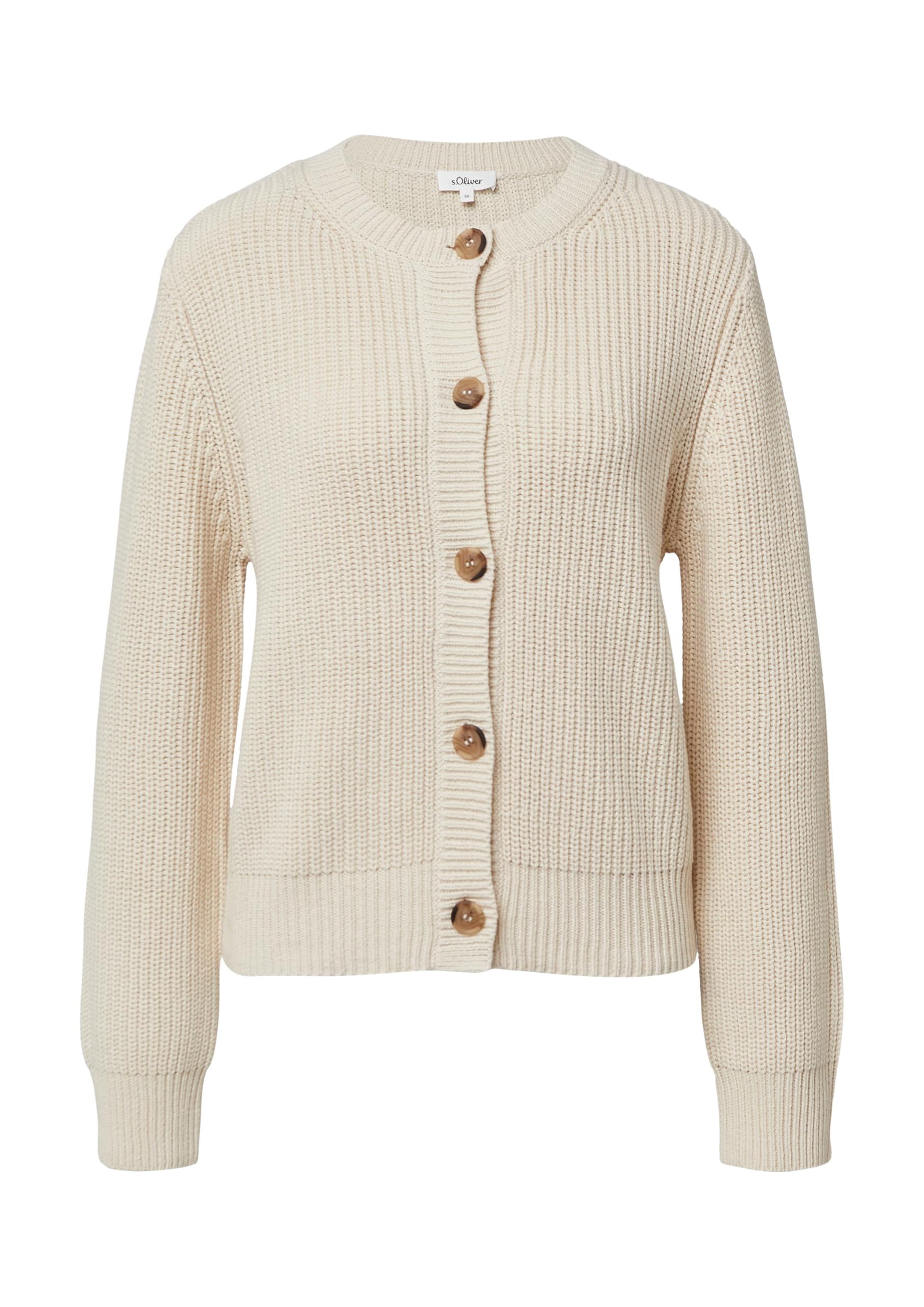 s.Oliver Cardigan aus Baumwollmix in RIPP-Optik