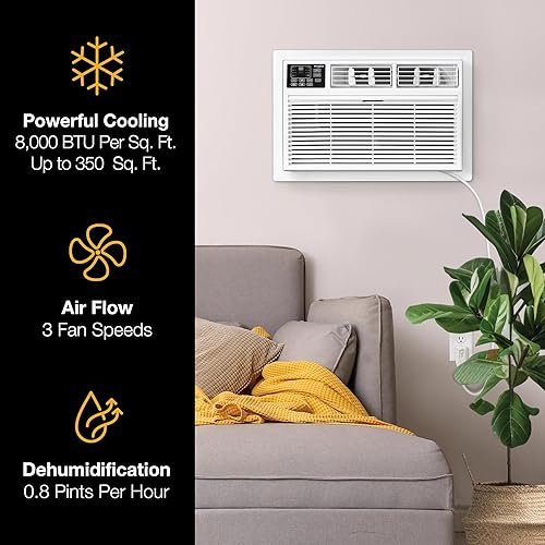 Miniatura 4 de Whirlpool Aire acondicionado y calentador de 12,000 BTU de 230 V a través de la pared con control remoto, enfría y calienta habitaciones de hasta