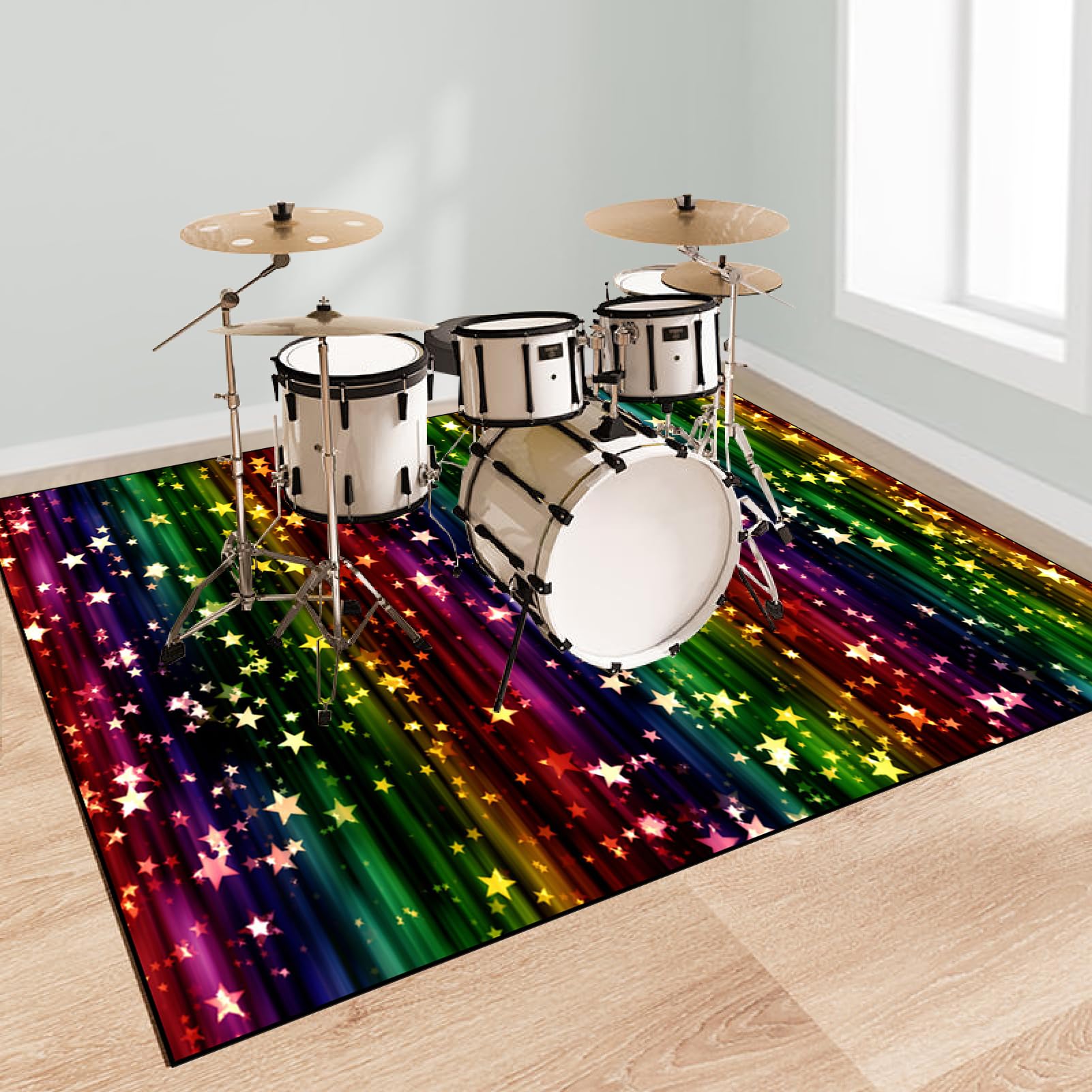 Mata do baterii elektronicznych dźwiękoszczelna mata bębnowa mata ochronna do akcesoriów perkusyjnych instrumenty muzyczne mata podłogowa mata akumulatorowa 170 x 140 cm