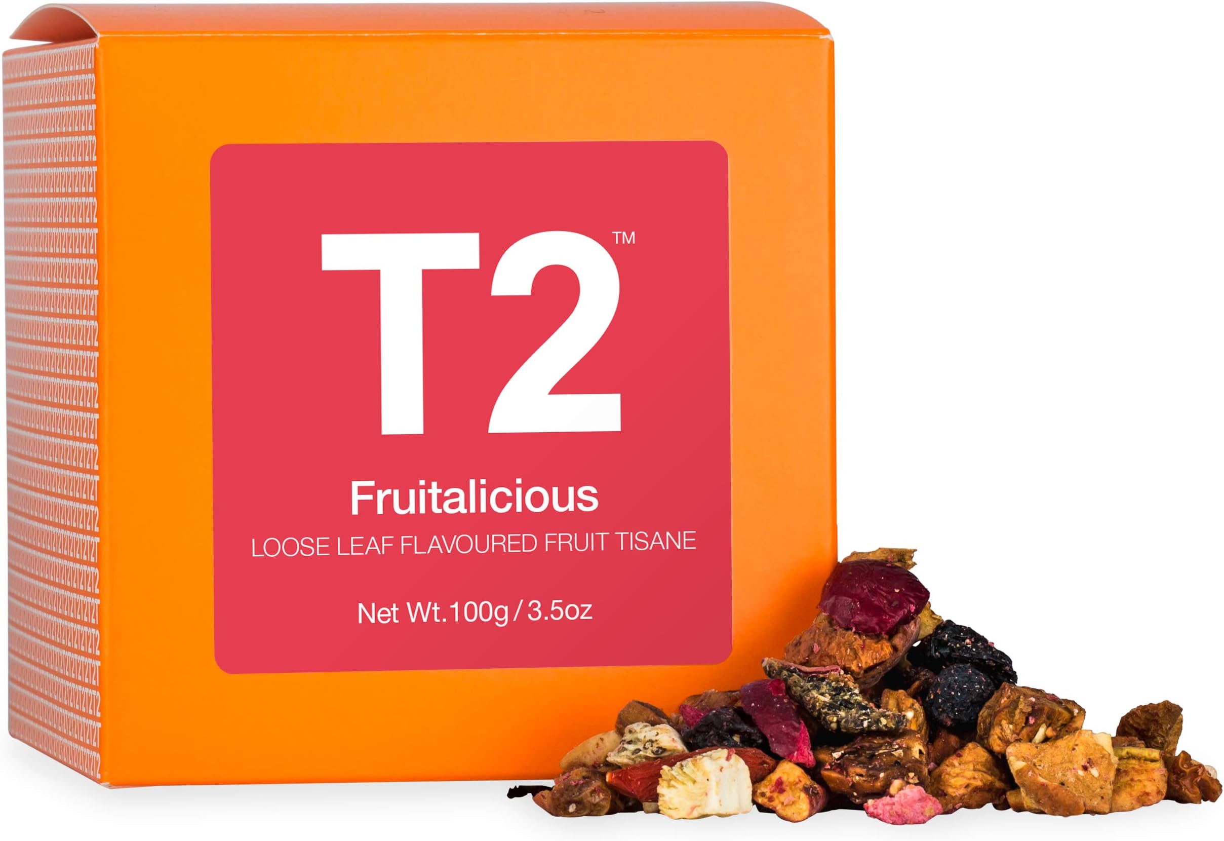 T2 Tea - Fruitalicious Fruit Tisane, Loose Leaf Tea in Box, 100g (3.5oz)