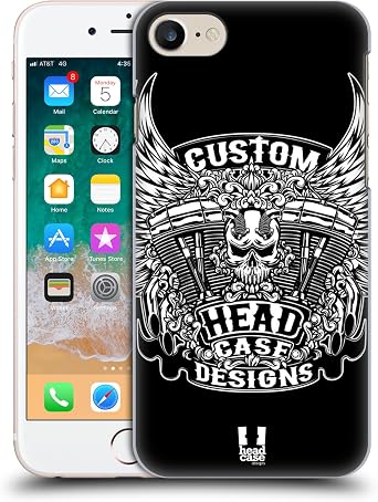 Head Case Designs Mc Twin Head Hc Motor Rebels Hard Back Case Compatible with Apple iPhone 7/8 / SE 2020 & 2022
