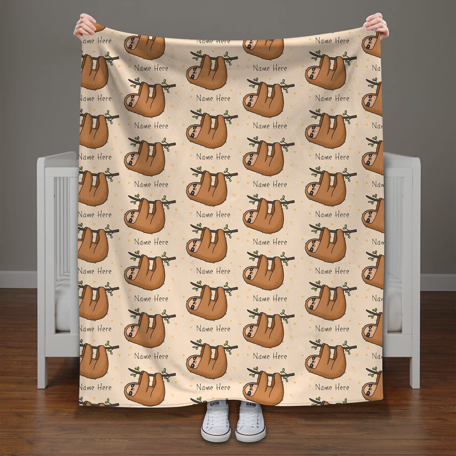 Baby Shower Sloth Themed Baby Items Personalized Sloth Blanket For